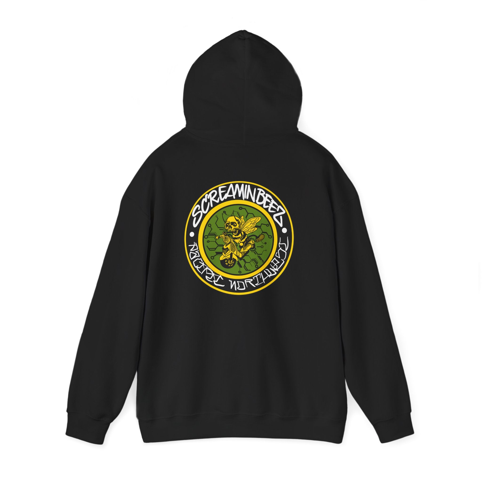 Screamin Beez Graphic Hoodie — Vintage OG Patch Design