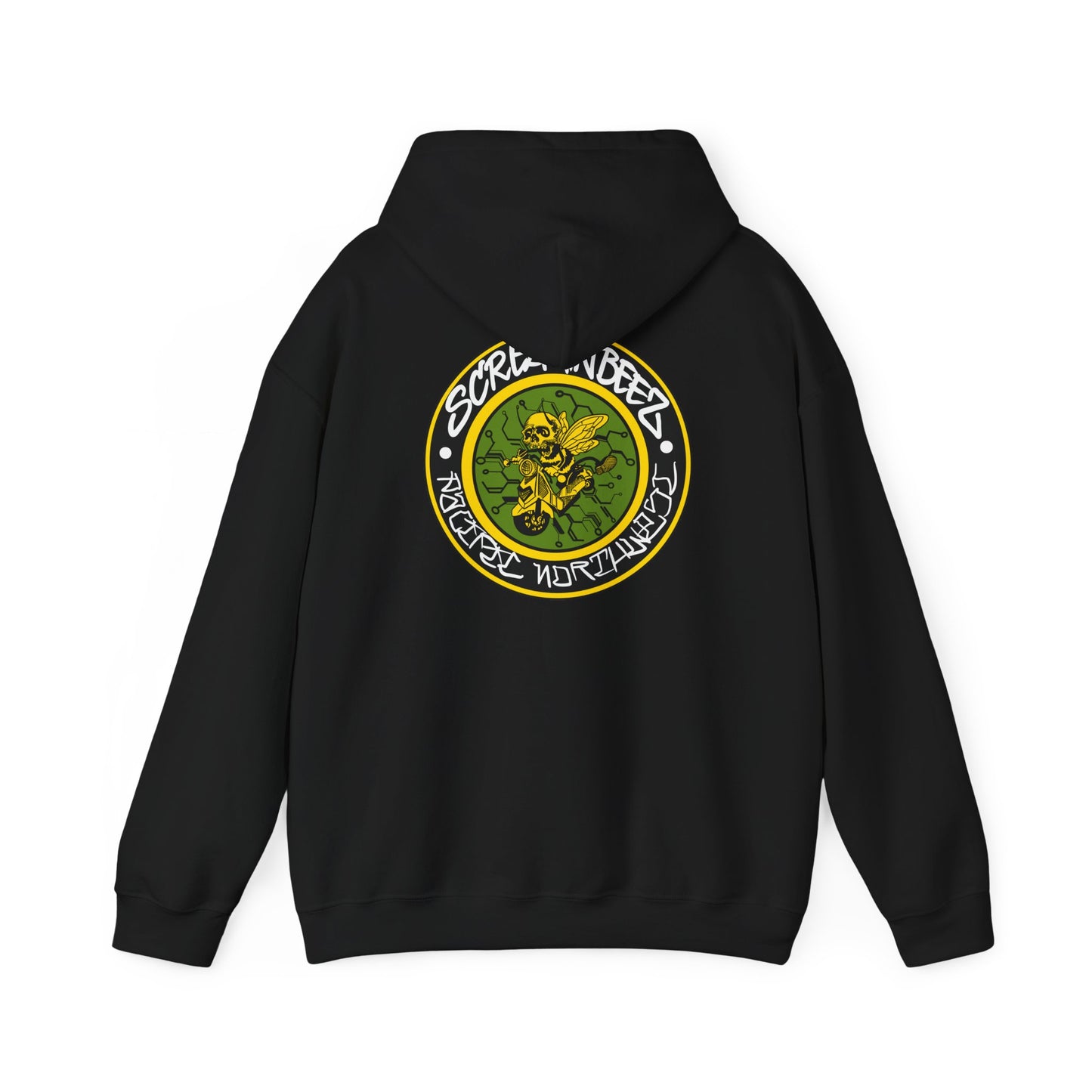 Screamin Beez Graphic Hoodie — Vintage OG Patch Design