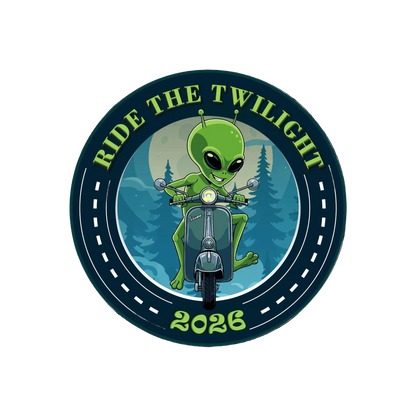 Ride The Twilight Rally Swag.