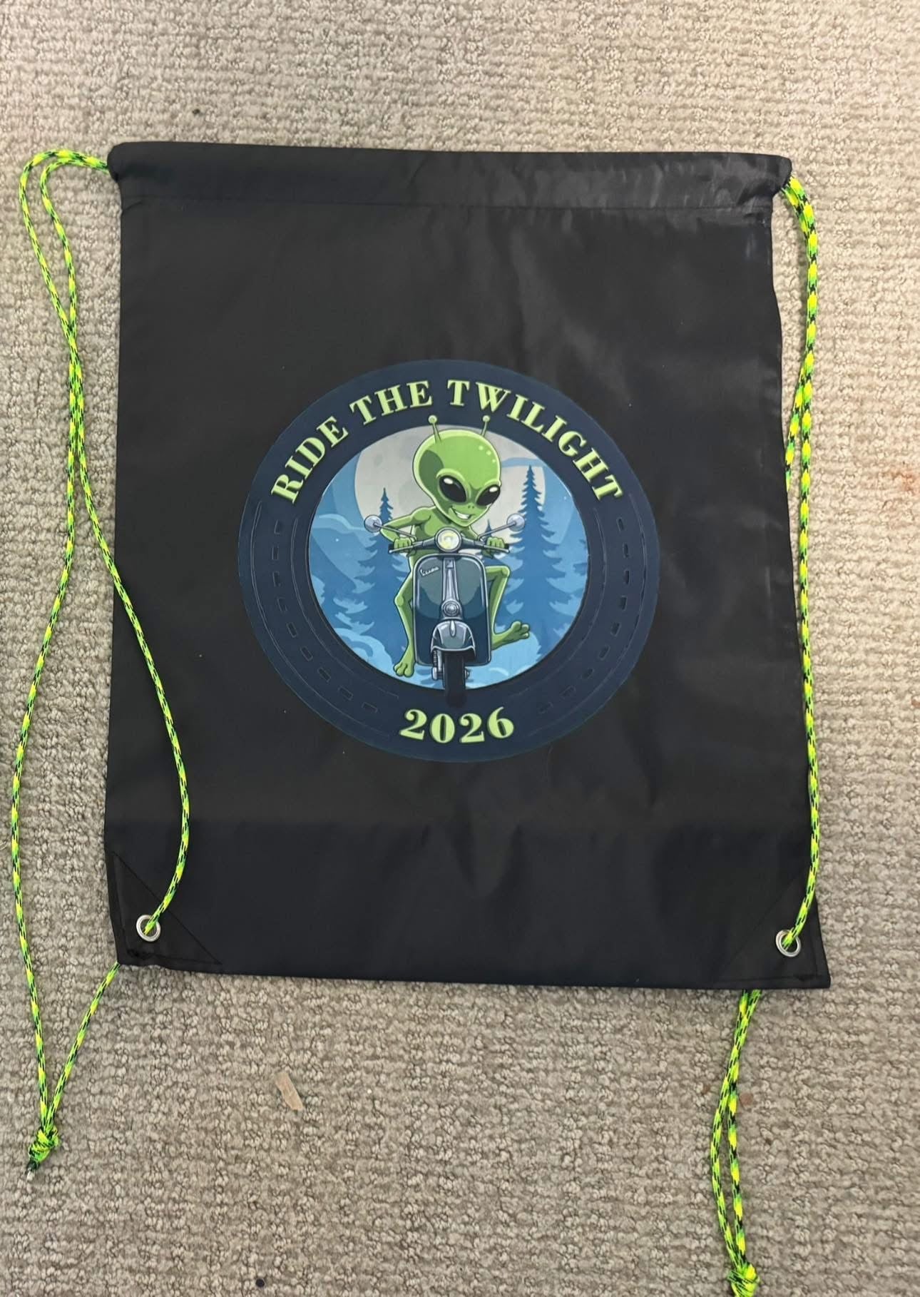 Ride The Twilight Rally Swag.